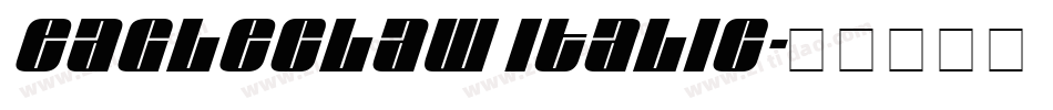 Eagleclaw Italic字体转换
